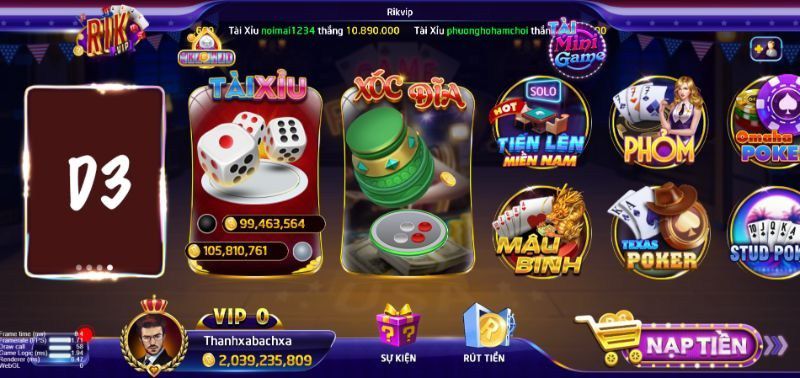 Nội dung game và các ưu đãi cấp độ Fv88 sau khi đăng nhập - Fv88